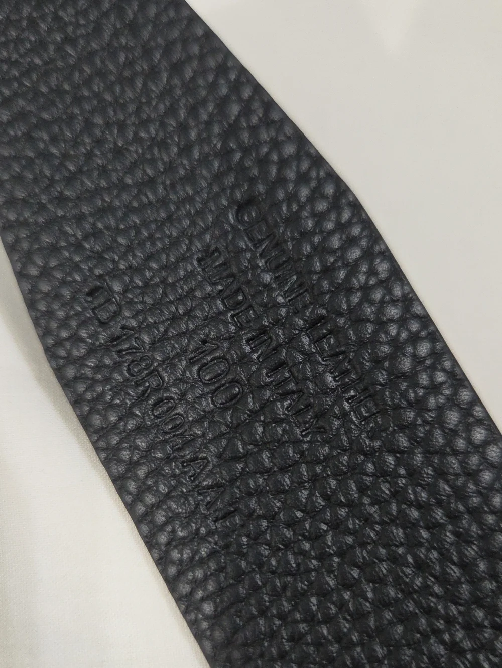 Tom Ford Black Brown Leather Belt with Black Chrome T Buckle